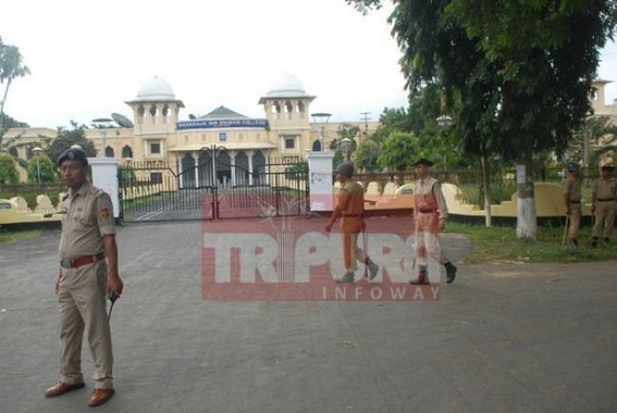 Strike paralyzed 3 degree Colleges in Agartala Strike paralyzed 3 degree Colleges in Agartala